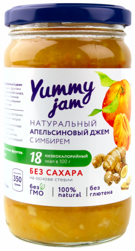 YummyJam Низкокалорийные джемы Yammy Jam, 350 грамм