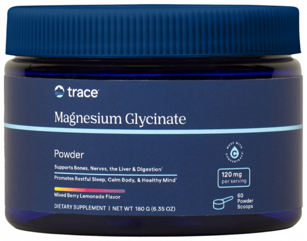 Trace Minerals Magnesium Glycinate, Глицинат Магния, 180 грамм