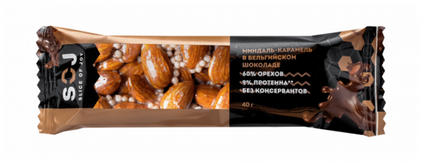 SOJ Батончик ореховый, 40 грамм