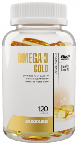 Maxler Omega-3 Gold, 120 капсул Maxler Omega-3 Gold, 120 капсул