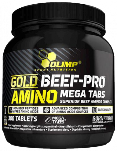 Olimp Sport Nutrition Gold Beef Pro Amino Mega Tabs, 300 таблеток Olimp Sport Nutrition Gold Beef Pro Amino Mega Tabs, 300 таблеток
