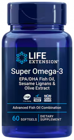 Life Extension Super Omega-3 EPA/DHA Fish Oil, Sesame Lignans & Olive Extract, 60 капсул Life Extension Super Omega-3 EPA/DHA Fish Oil, Sesame Lignans & Olive Extract, 60 капсул