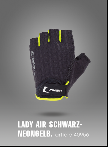 Chiba Перчатки женские Lady Air 40956 черн/неон