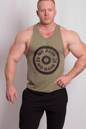 Steel Body Майка NO PAIN, NO GAIN мужская