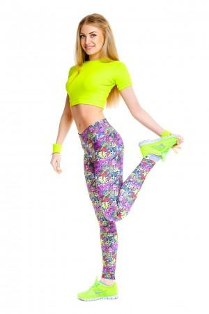 Profit Принтованные лосины с выс. талией lp.051