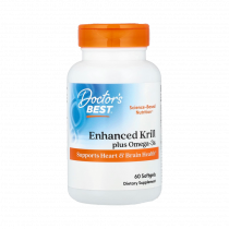 Doctor's Best Enhanced Krill plus Omega 3, 60 капсул