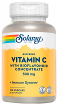 Solaray Vitamin C &amp; Bioflavonoids, Витамин С и Биофлавоноиды, 100 капсул