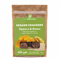 Wayorganic Кунжутные крекеры, 50 г